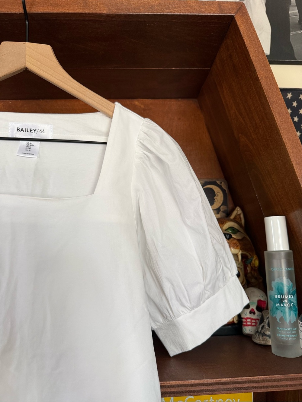Bailey 44 - Square-Neck Puff Sleeve Blouse - White - Women’s Medium